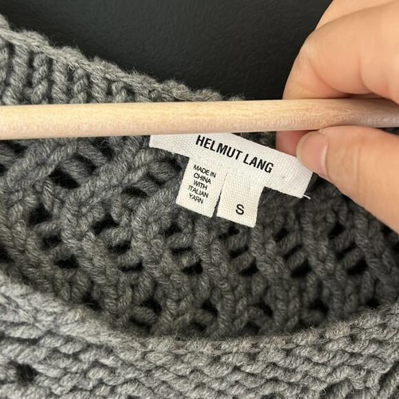 Helmut Lang Wool Cashmere Pullover Asymmetrical sweater. Size S - Picture 4 of 7